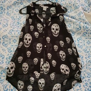 Womens skull blouse